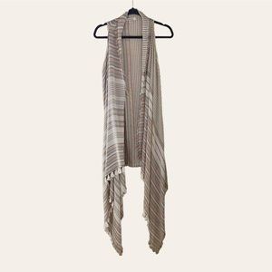 4/$25 Francesca's Wrap Beach Coverup Shawl Cardigan Open Front Lightweight OZ